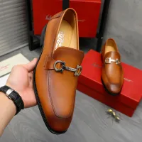 $88.00 USD Salvatore Ferragamo Leather Shoes For Men #1416542