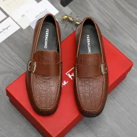 $88.00 USD Salvatore Ferragamo Leather Shoes For Men #1416546