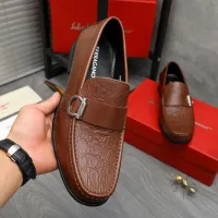 $88.00 USD Salvatore Ferragamo Leather Shoes For Men #1416546