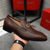 $88.00 USD Salvatore Ferragamo Leather Shoes For Men #1416556
