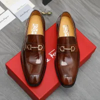 $88.00 USD Salvatore Ferragamo Leather Shoes For Men #1416566