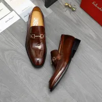 $88.00 USD Salvatore Ferragamo Leather Shoes For Men #1416566