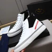$85.00 USD Prada High Top Shoes For Men #1417142