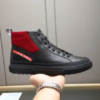 $85.00 USD Prada High Top Shoes For Men #1417145