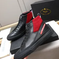 $85.00 USD Prada High Top Shoes For Men #1417145
