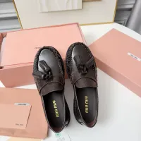 $108.00 USD MIU MIU Leather Shoes For Women #1417426