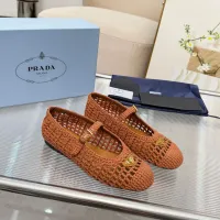 $122.00 USD Prada Flat Shoes For Women #1417565