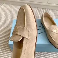 $105.00 USD Prada Leather Shoes For Women #1417843