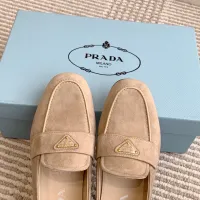 $105.00 USD Prada Leather Shoes For Women #1417843