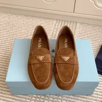 $105.00 USD Prada Leather Shoes For Women #1417849