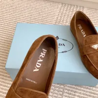 $105.00 USD Prada Leather Shoes For Women #1417849