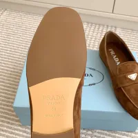 $105.00 USD Prada Leather Shoes For Women #1417849