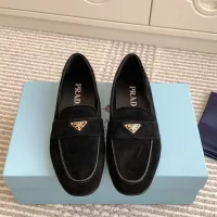 $105.00 USD Prada Leather Shoes For Women #1417851