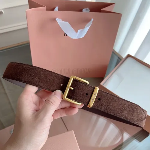 Replica MIU MIU AAA Quality Belts In 3.5cm For Unisex #1419238 $56.00 USD for Wholesale