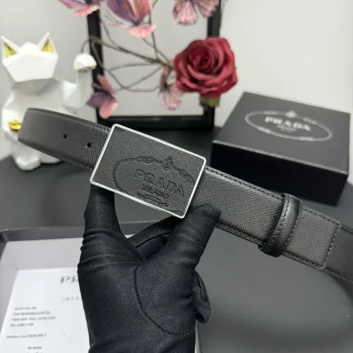 Replica Prada AAA Quality Belts In 3.5cm For Men #1419524 $60.00 USD for Wholesale