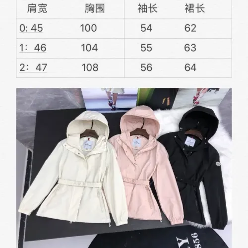 Replica Moncler Jackets Long Sleeved For Women #1419593 $105.00 USD for Wholesale