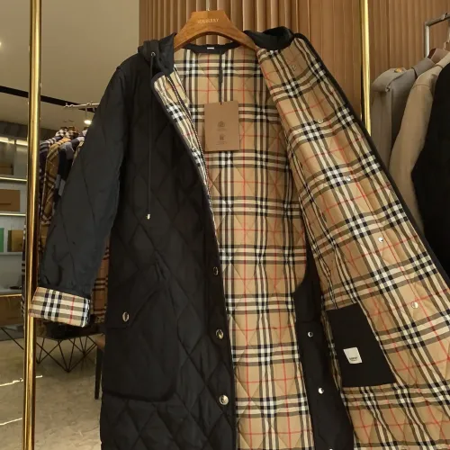 Replica Burberry Coats Long Sleeved For Women #1419598 $160.00 USD for Wholesale