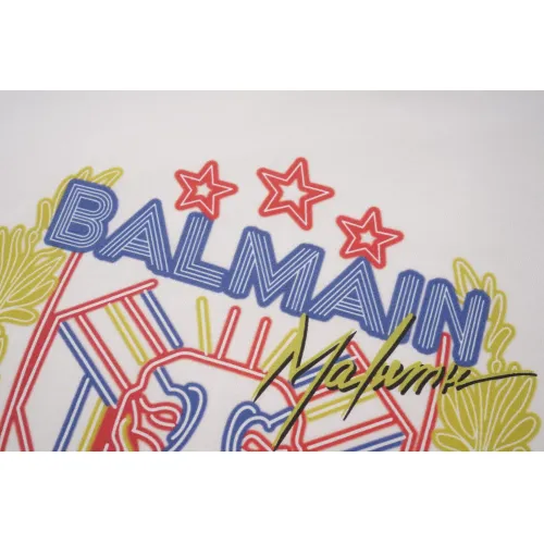 Replica Balmain T-Shirts Short Sleeved For Unisex #1419618 $29.00 USD for Wholesale