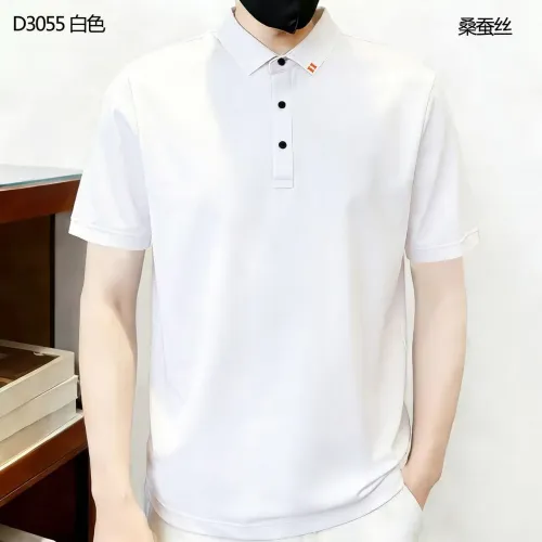 Replica Hermes T-Shirts Short Sleeved For Men #1420305 $40.00 USD for Wholesale