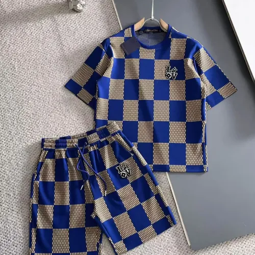 Louis Vuitton LV Tracksuits Short Sleeved For Men #1420434 $56.00 USD, Wholesale Replica Louis Vuitton LV Tracksuits