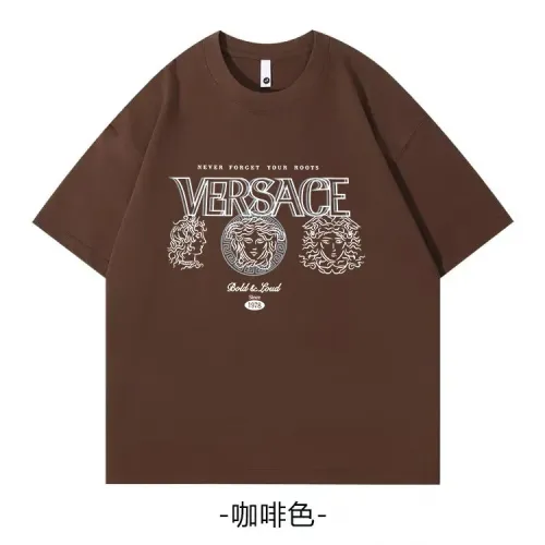Versace T-Shirts Short Sleeved For Unisex #1420577 $34.00 USD, Wholesale Replica Versace T-Shirts