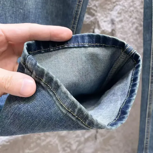 Replica Hermes Jeans For Men #1421199 $68.00 USD for Wholesale