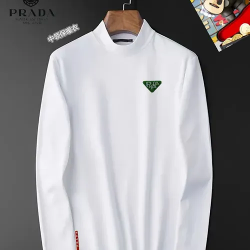 Prada T-Shirts Long Sleeved For Men #1421448 $40.00 USD, Wholesale Replica Prada T-Shirts