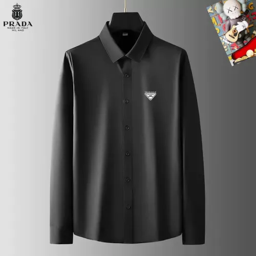 Prada Shirts Long Sleeved For Men #1421796 $40.00 USD, Wholesale Replica Prada Shirts
