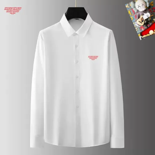 MIU MIU  Shirts Long Sleeved For Men #1421812 $40.00 USD, Wholesale Replica MIU MIU  Shirts