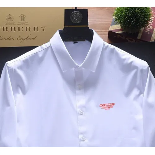 Replica MIU MIU  Shirts Long Sleeved For Men #1421812 $40.00 USD for Wholesale