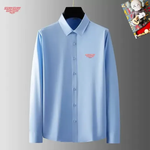 MIU MIU  Shirts Long Sleeved For Men #1421813 $40.00 USD, Wholesale Replica MIU MIU  Shirts