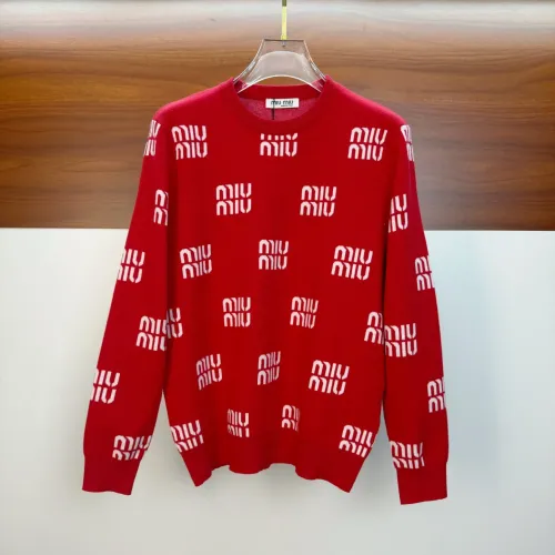 MIU MIU Sweaters Long Sleeved For Unisex #1421950 $82.00 USD, Wholesale Replica MIU MIU Sweaters