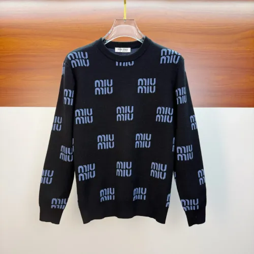 MIU MIU Sweaters Long Sleeved For Unisex #1421951 $82.00 USD, Wholesale Replica MIU MIU Sweaters