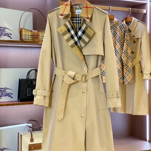 Burberry Trench Coat Long Sleeved For Women #1422005 $162.00 USD, Wholesale Replica Burberry Trench Coat
