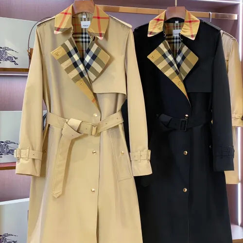 Replica Burberry Trench Coat Long Sleeved For Women #1422005 $162.00 USD for Wholesale