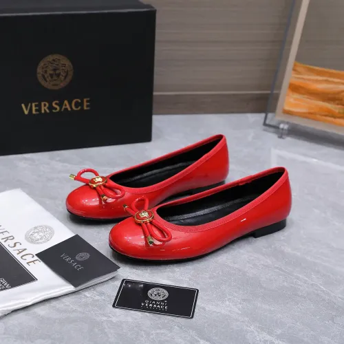 Versace Flat Shoes For Women #1422328 $118.00 USD, Wholesale Replica Versace Flat Shoes