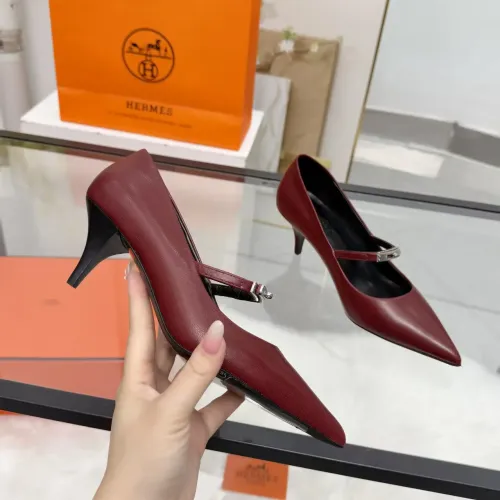 Replica Hermes High-Heeled Shoes For Women #1422336 $108.00 USD for Wholesale