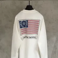 $68.00 USD Chrome Hearts T-Shirts Long Sleeved For Men #1418915