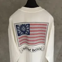 $68.00 USD Chrome Hearts T-Shirts Long Sleeved For Men #1418915