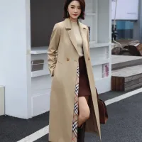 $170.00 USD Burberry Trench Coat Long Sleeved For Women #1419552