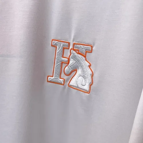 Replica Hermes T-Shirts Short Sleeved For Men #1422456 $45.00 USD for Wholesale