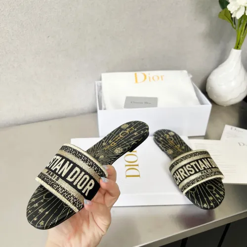 Replica Christian Dior Slippers For Women #1422761 $76.00 USD for Wholesale