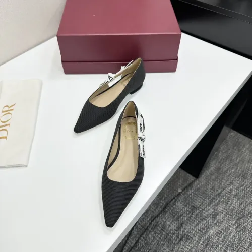 Replica Christian Dior Flat Shoes For Women #1422972 $98.00 USD for Wholesale
