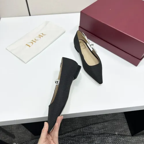 Replica Christian Dior Flat Shoes For Women #1422972 $98.00 USD for Wholesale