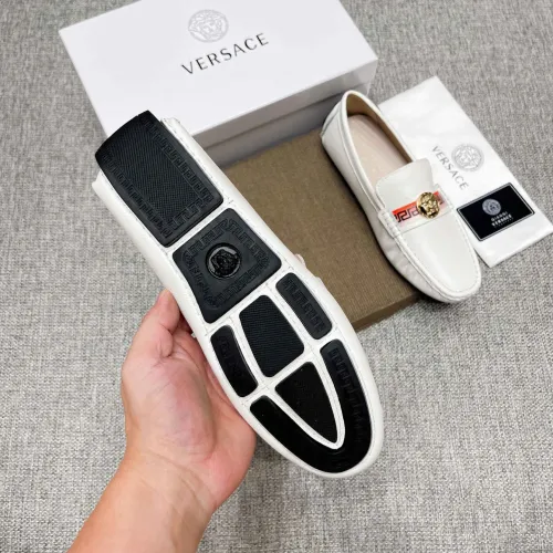 Replica Versace Leather Shoes For Men #1423059 $80.00 USD for Wholesale