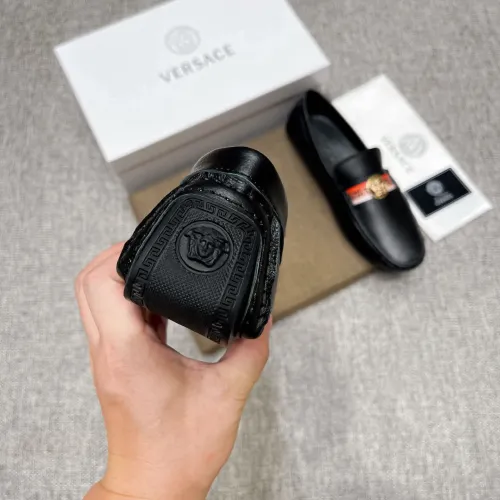 Replica Versace Leather Shoes For Men #1423060 $80.00 USD for Wholesale