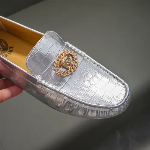 Replica Versace Leather Shoes For Men #1423105 $76.00 USD for Wholesale