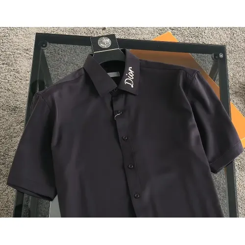 Replica Christian Dior Shirts Short Sleeved For Men #1423709 $38.00 USD for Wholesale
