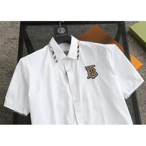 Replica Burberry Shirts Short Sleeved For Men #1423736 $38.00 USD for Wholesale