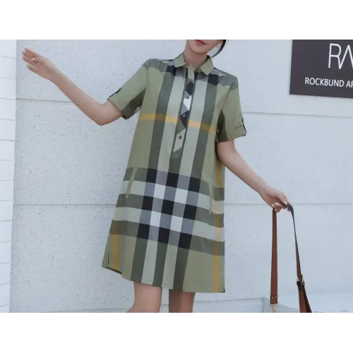 Burberry Dresses Short Sleeved For Women #1423754